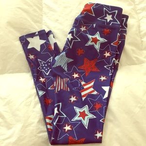 Brand new star bangled leggings